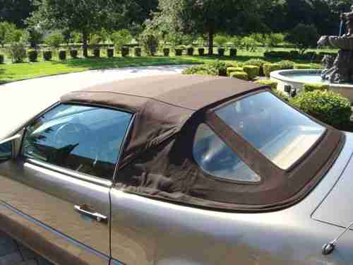 NO RESERVE 1990 MERCEDES 300SL ROADSTER 2-TOPS TAUPE/TAN, image 20