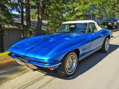 1964 corvette roadster - restored 327 , 365 horse , 4 speed, runs perfect