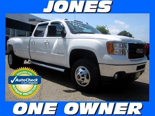 2011 gmc sierra 3500 4wd crew cab slt diesel drw - nav - sunroof - rear dvd