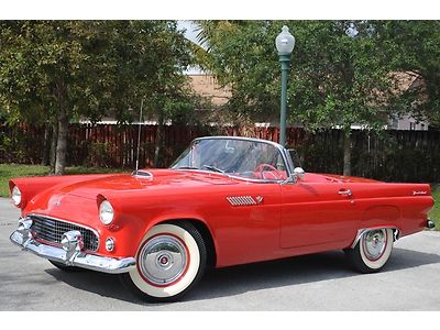 1955 ford thunderbird  292 c.i. v8, hard &amp; soft top, 100% restored, awesome.