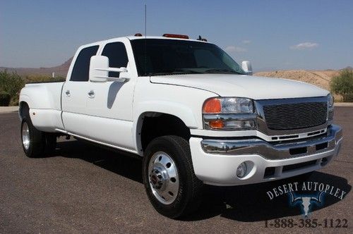 Gmc sierra 3500 crew cab duramax diesel dually 4x4 nav leather dvd