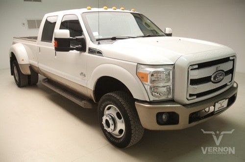 2011 drw king ranch crew 4x4 fx4 leather heated diesel we finance 63k miles