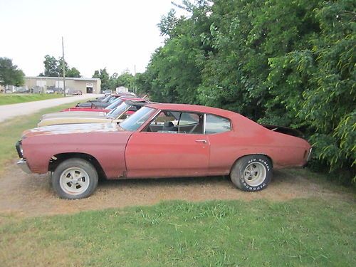 1970 70 chevelle 2 door hartop rolling project bill of sale lost title