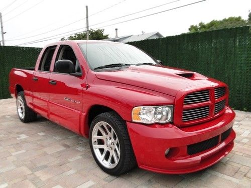 2005 dodge ram 1500 quad cab srt-10 1 owner lthr bedliner pwr pkg! automatic 4-d