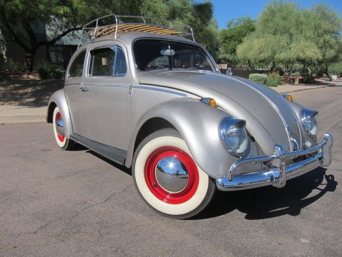 1960 volkswagen beetle, 1600cc single port, roof rack, nicely restored, wow!