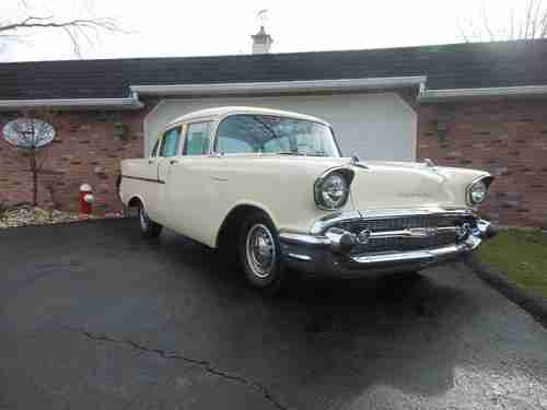 1957 Chevrolet 150.  Four Door Sedan.  Factory A/C.  Only 12,500 Miles!, image 2