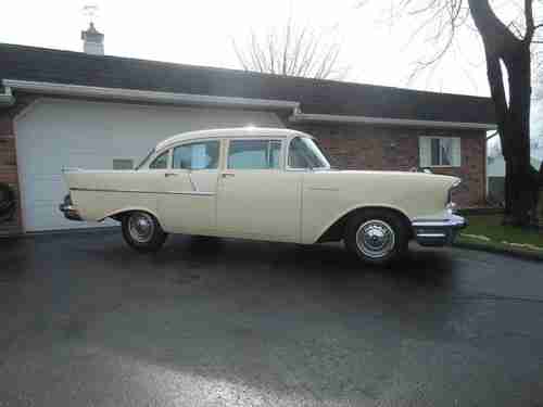 1957 Chevrolet 150.  Four Door Sedan.  Factory A/C.  Only 12,500 Miles!, image 4