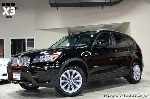 2013 bmw x3 28i xdrive awd black loaded one owner! navi cold prem tech pkgs!