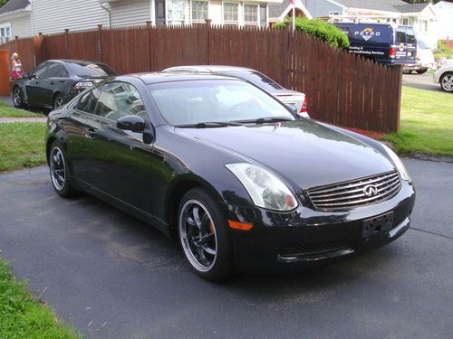 2003 infiniti g35 coupe 2-door 3.5l  black on black!  no reserve!