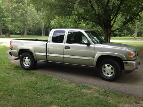 2001 gmc sierra slt 1500 z71 4x4 5.3l heated leather, pewter mettalic, pl,pw,a/c