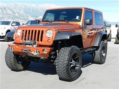 Unlimited hardtop wrangler 4x4 custom lift wheels tires bumper winch low miles