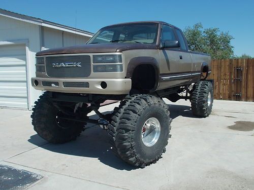 Lifted 1988 gmc k3500 monster truck rebuilt 454 new 44 inch tsl boggers