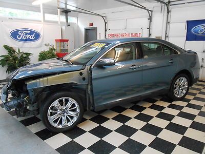 2010 ford taurus limited 32k no reserve salvage rebuildable leather loaded