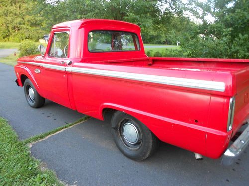 1966 ford truck short bed fleet side 390 c6 auto runs excellent solid VA, US $4,500.00, image 5