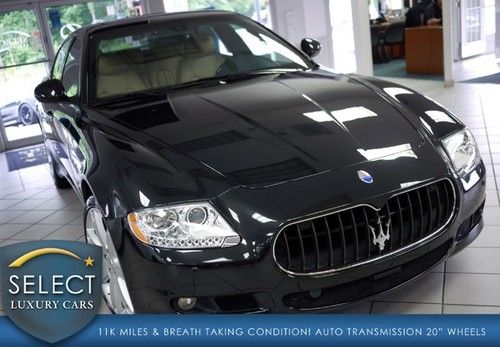 Stunning quattroporte automatic 20 whls parktronic wood steering 11kmls like new