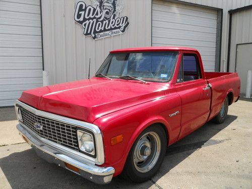 1972 chevy c-10 swb fleetside (wide bed) 350 v8 auto driver , gas monkey garage