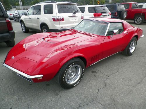 1968 chevrolet corvette 2 door t-top convertible 4 spd low miles!