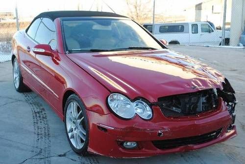 2009 mercedes-benz clk350 cabriolet damaged repairable good airbags runs! l@@k!!