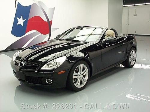 2010 mercedes-benz slk300 roadster auto htd leather 55k texas direct auto