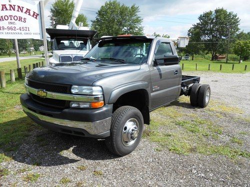 2002 chevrolet silverado 3500 reg cab chassis 4wd ls 6.6 duramax diesel l@@k 4x4