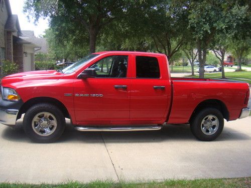 2011 ram 1500 quad cab 6-pass red 17k miles 5.7 hemi super clean no reserve!!