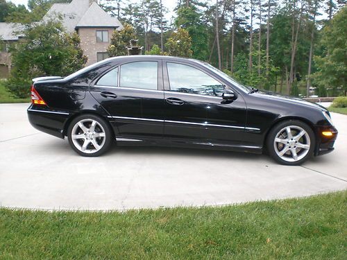 2007 mercedes c230 sport, 80,100 miles, black, very clean