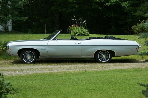 1969 chevrolet impala convertible silver met