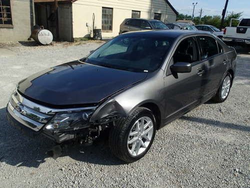 2012 ford fusion se, salvage, runs and drives, leather, sedan