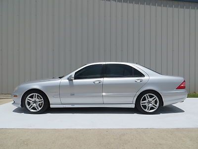 03 mercedes-benz s55 amg supercharged nav roof xenon bose michelin carfax tx ! !
