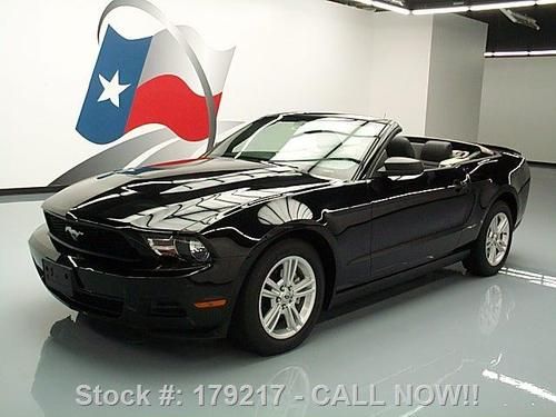 2010 ford mustang v6 convertible auto leather only 33k texas direct auto
