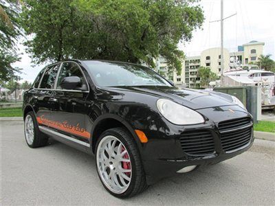 Black porsche cayenne turbo navi heated seats serviced