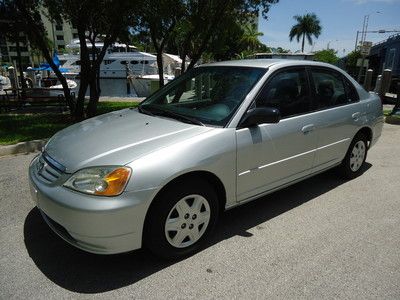 Florida 03 civic lx economical gas saver 1.7l 4-cylinder automatic no reserve !!