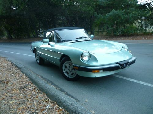 1983 alfa romeo spider veloce convertible 2-door 2.0l