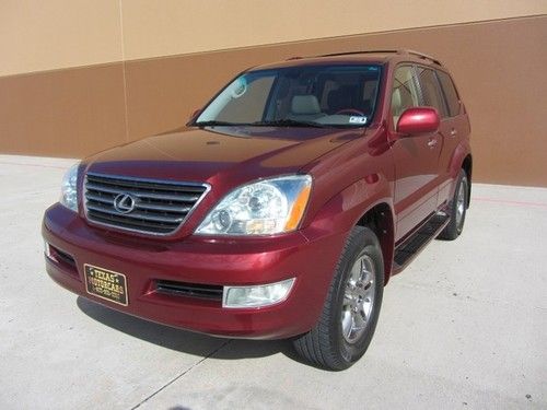 2008 lexus gx 470~awd~nav~tv/dvd~lux pkg~roof~3rd seat~htd lea~1 owner