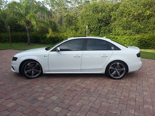 2011 audi s4, quattro, ibis white, titanium, bang &amp; olufsun, leather, navi, dvd