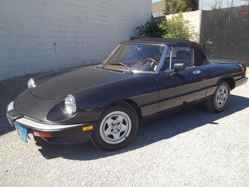 1984 alfa romeo spider veloce convertible 2-door 2.0l