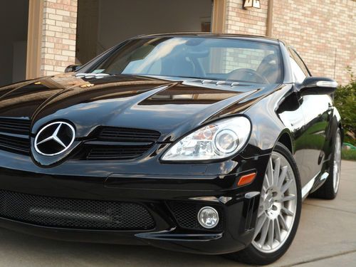 2007 Mercedes SLK55 AMG Black Great Condition Well Matinained Fresh Service, image 6