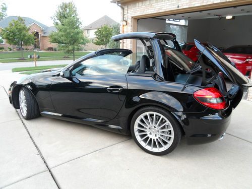 2007 Mercedes SLK55 AMG Black Great Condition Well Matinained Fresh Service, image 10