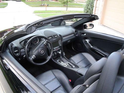 2007 Mercedes SLK55 AMG Black Great Condition Well Matinained Fresh Service, image 18