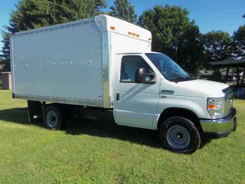 Ford e350 cutaway 12' suppreme box ramp medium duty commercial trucks van