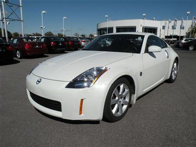 2005 nissan 350z coupe white **one owner** manual transmission low miles *fl