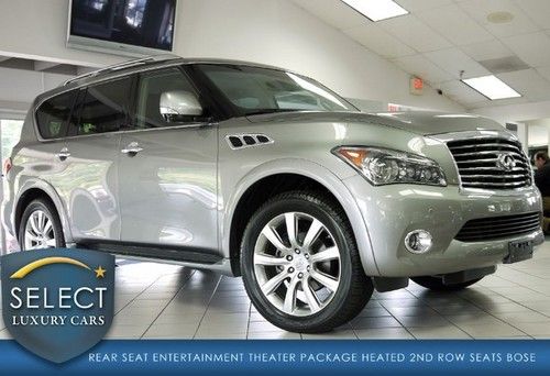 Loaded qx56 8-passenger awd theater pkg 22 whls rear camera!!