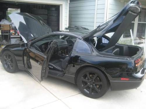 1993 nissan 300zx twin turbo coupe 2-door 3.0l tt black only 82,000 miles!