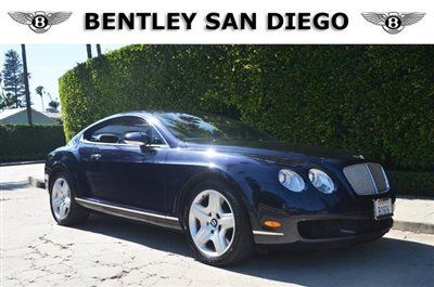 2005 bentley gt coupe. blue sapphire over portland. unique interior. 19k miles.