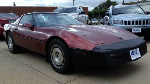 1986 chevrolet corvette - chevy sports car 350 tuned port fuel injection red