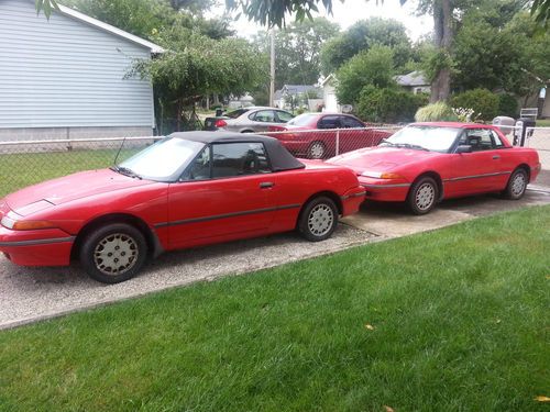 1992 mercury capri convertables (2 of them), 1.6 liter engine, both run