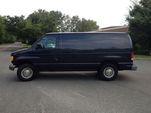 2000, e 250 van, dark blue with factory shelving