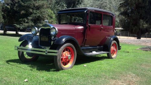 1928 ford model a tudor sedan *** california antique model a ***