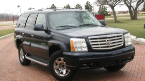 2004 cadillac escalade awd navigation loaded sunroof midnight blue