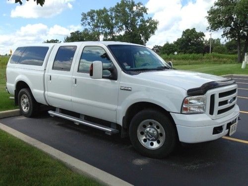 Used 2007 ford f250 2wd crew cab xlt 64k mile single owner good white $18500 obo